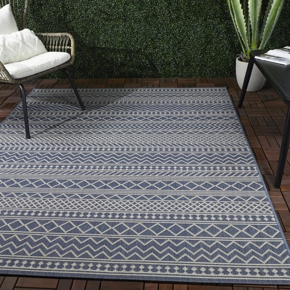 Semper Geometric Transitional Area Rug