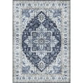 thumbnail image 1 of Balta Sevim Traditional Area Rug Navy Blue 2'7" x 7'7" Runner 8' Runner Runner, Indoor Entryway, Bedroom, Dining Room Navy, Yellow, Ivory, 1 of 2