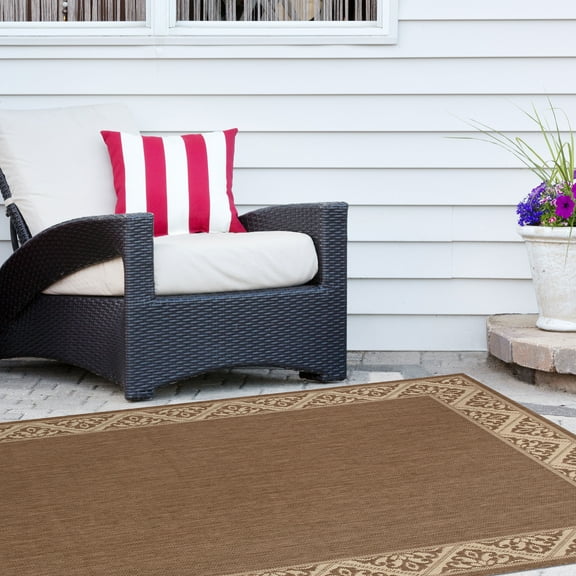 Balta Signature Home Manor Brown Indoor/Outdoor Area Rug - 7'10" x 10'