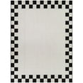 thumbnail image 1 of Balta Tabor Checkered Border Indoor/Outdoor Area Rug 7'10" x 10' - Charcoal, 1 of 10