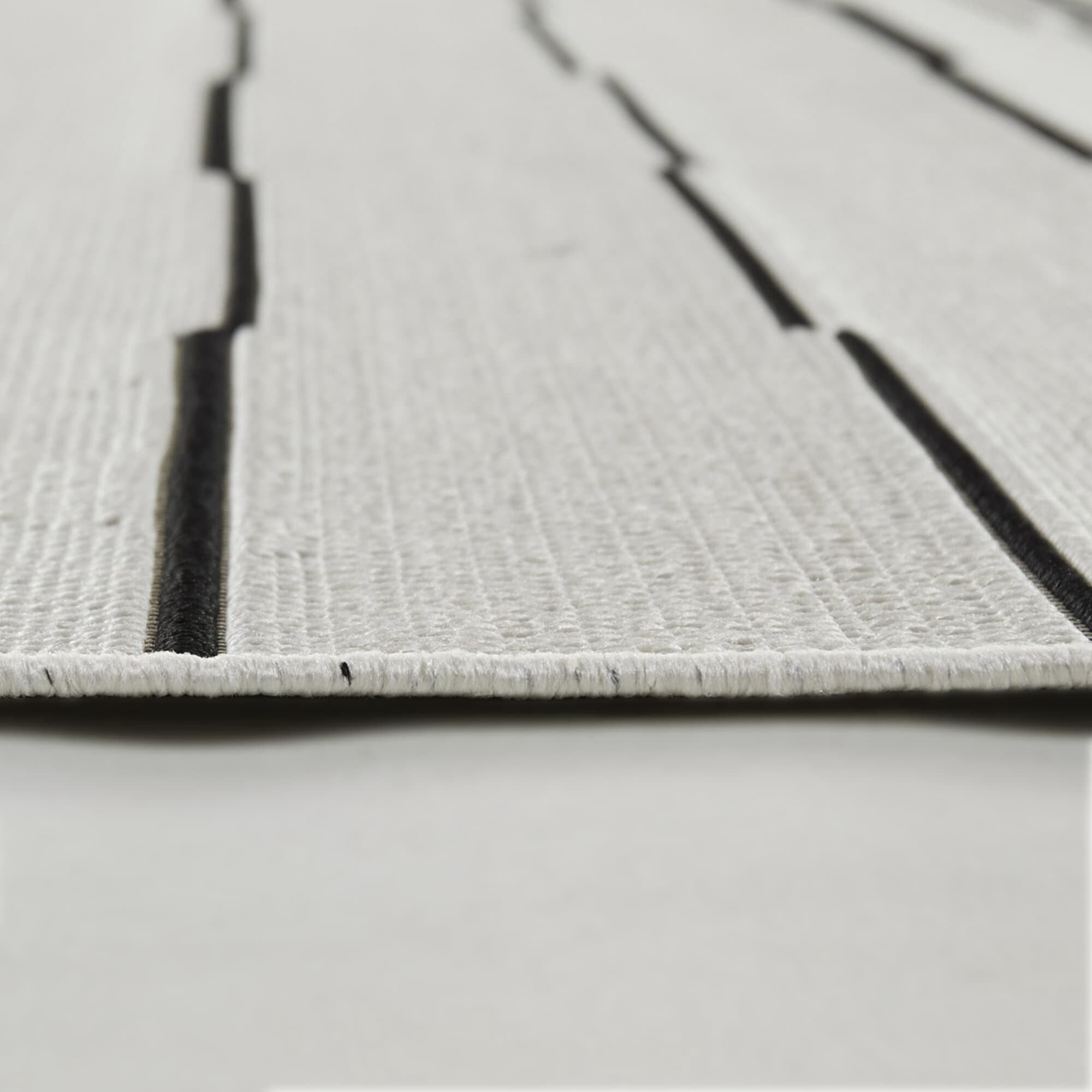 Balta Tamara Stripe Indoor/Outdoor Area Rug Grey/Black 7'10