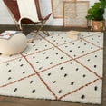 thumbnail image 1 of Balta Taylor Trellis Shag Area Rug Burnt Orange 7'10" x 10' 8' x 10' White, Ivory, Grey, 1 of 5