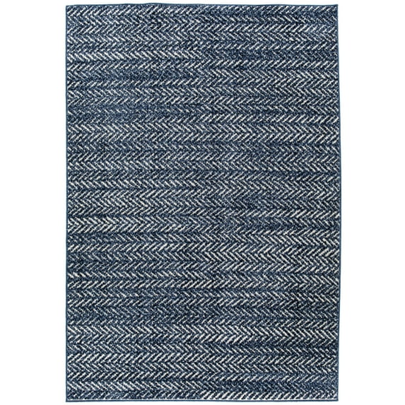 Balta Tessin Contemporary Area Rug Blue 2'7" x 7' Runner 6' Runner, 8' Runner Navy