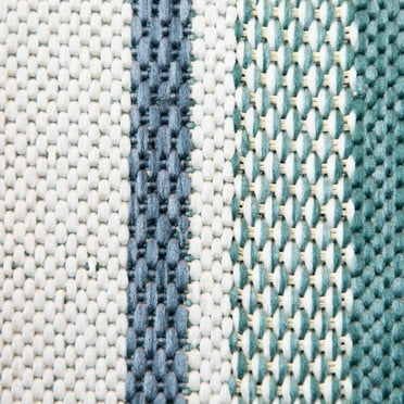 Balta US, Inc Kalena Bordered Indoor/Outdoor Area Rug Cream/Blue 7'10" x 10' 8' x 10' Navy, Sage, Teal