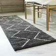 thumbnail image 1 of Balta US, Inc Oscar Modern Geometric Chevron Area Rug Black 2'2" x 7' Runner 6' Runner, 8' Runner Silver, Black, Off-White, 1 of 4