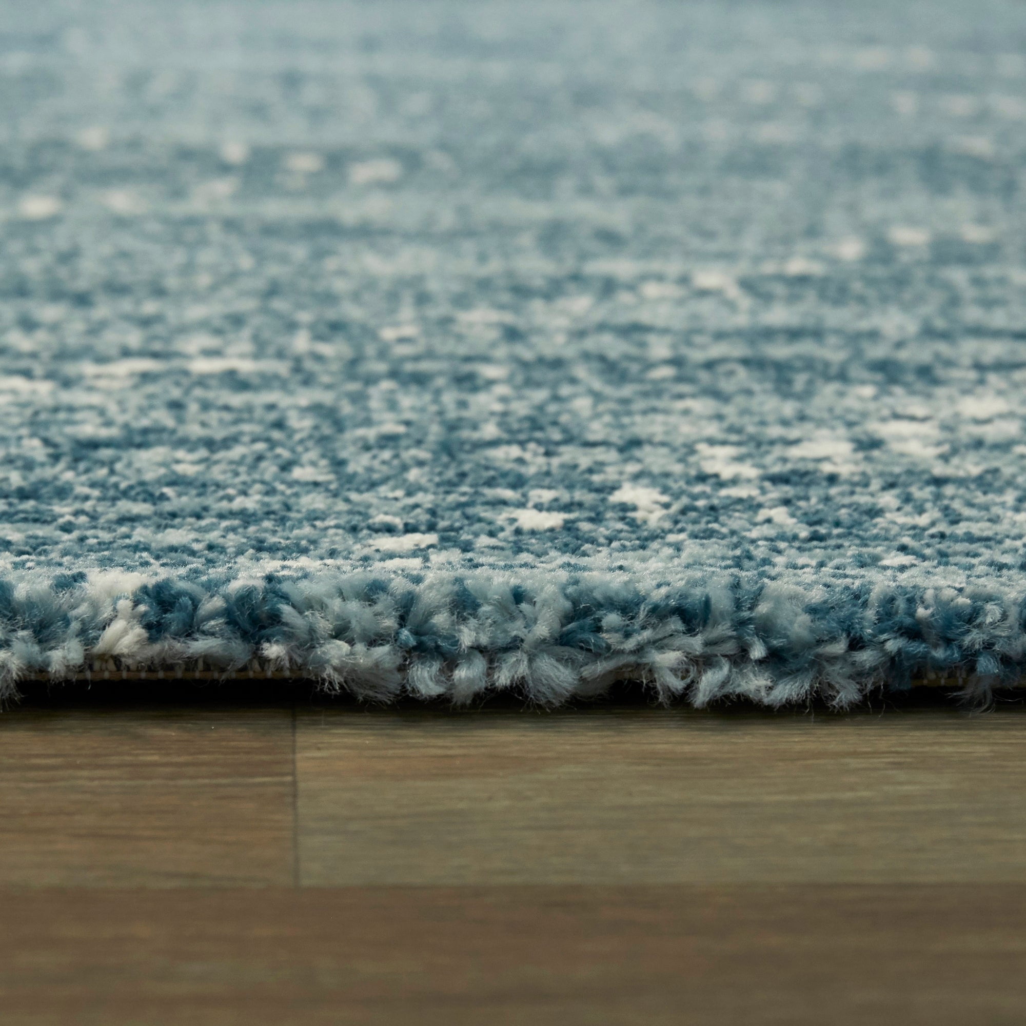 Sienna Blue Geometric 9' x 12' Easy-Care Synthetic Area Rug