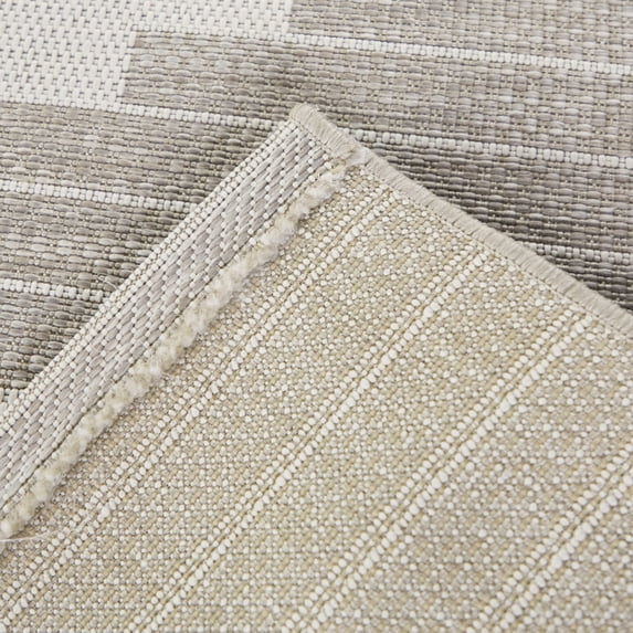 Balta Victor Outdoor Patio Weave Striped Trellis Indoor/Outdoor Area ...