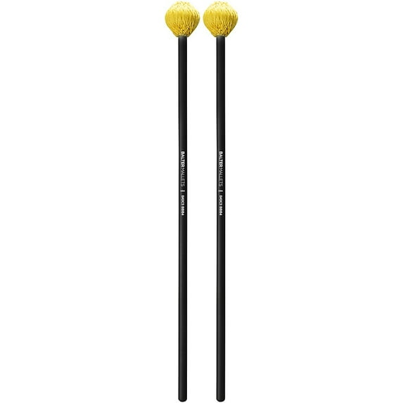 Vic Firth Basics Black Birch Keyboard Mallets Hard Yellow Cord