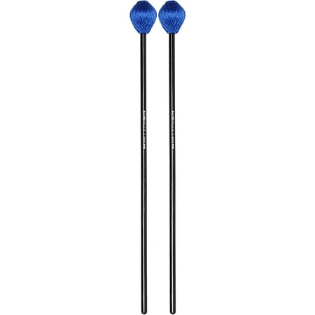 Vic Firth Basics Black Birch Keyboard Mallets Medium Blue Cord