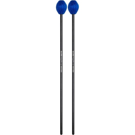 Vic Firth Basics Black Birch Keyboard Mallets Medium Blue Yarn