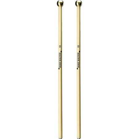 Balter Mallets Glock, Bell and Xylo Series Rattan Handle Bell Mallets Hard Round Brass