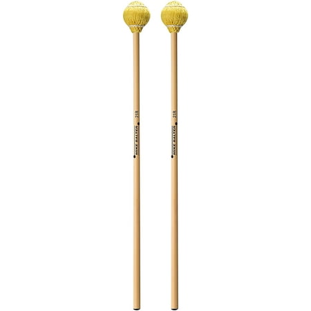 Balter Mallets Pro Vibe Series Rattan Handle Keyboard Mallets 21 Yellow Cord Hard