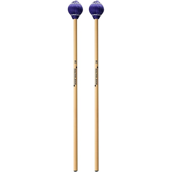 Balter Mallets Pro Vibe Series Rattan Handle Keyboard Mallets 23 Blue Cord Medium