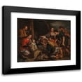 thumbnail image 1 of Balthasar Beschey 14x12 Black Modern Framed Museum Art Print Titled - The Adoration of the Shepherds, 1 of 5
