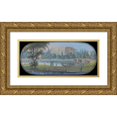 thumbnail image 1 of Balthasar Wigand 24x13 Gold Ornate Framed and Double Matted Museum Art Print Titled - Palais of Prince Razumowsky, 1 of 4