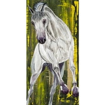 "Balthazar Lipizzan Horse" Painting Print on Wrapped Canvas