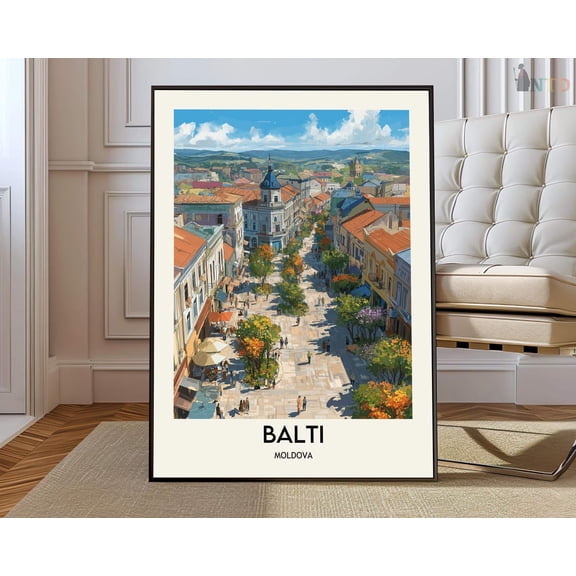 Balti Moldova City Poster Unframed Paper Print