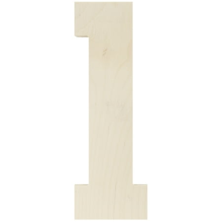 Baltic Birch Collegiate Font Letters & Numbers, 13.5"