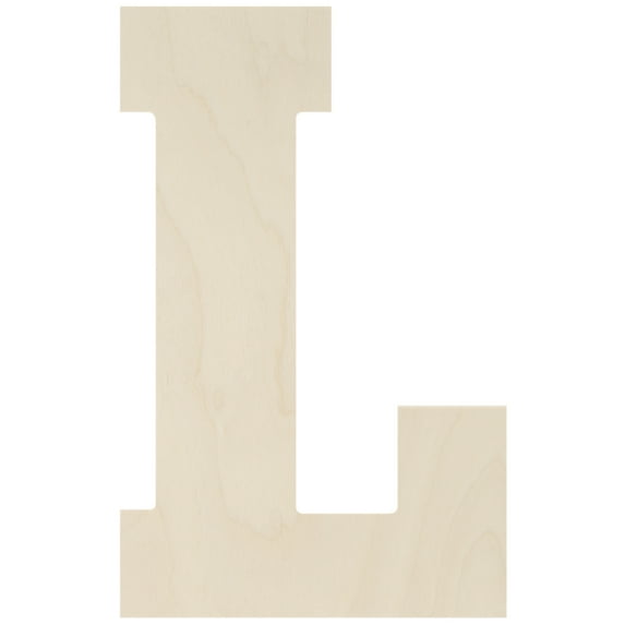 Baltic Birch Collegiate Font Letters & Numbers, 13.5"