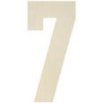 thumbnail image 1 of Baltic Birch Collegiate Font Letters & Numbers, 13.5", 1 of 2