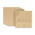 thumbnail image 1 of Baltic Birch Plywood, 6 mm 1/4 x 10 x 10 Inch Craft Wood, Box of 6 B/BB Grade Baltic Birch Sheets, Perfect for Laser, CNC Cutting and Wood Burning, by Woodpeckers, 1 of 7