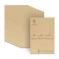thumbnail image 1 of Baltic Birch Plywood, 6 mm 1/4 x 18 x 24 Inch Craft Wood, Box of 8 B/BB Grade Baltic Birch Sheets, Perfect for Laser, CNC Cutting and Wood Burning, by Woodpeckers, 1 of 7