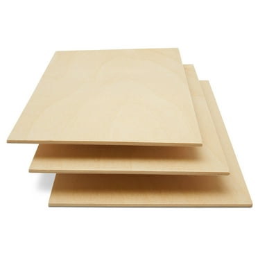 Woodpeckers Baltic Birch Plywood Sheets - 10"x10"x1/8", B/BB Grade, Box Of 16 For Laser, CNC & Wood Crafts
