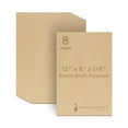 thumbnail image 1 of Baltic Birch Plywood, 3 mm 1/8 x 12 x 8 Inch Craft Wood, Box of 8 B/BB Grade Baltic Birch Sheets, Perfect for Laser, CNC Cutting and Wood Burning, by Woodpeckers, 1 of 7