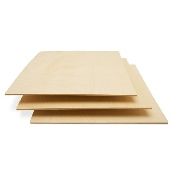 Baltic Birch Plywood, 9 x 12 x 1/8 Inch - 3 mm Craft Wood, Box of 500 B/BB Grade Baltic Birch Sheets, Perfect for Laser, CNC Cutting and Wood Burning, by Woodpeckers