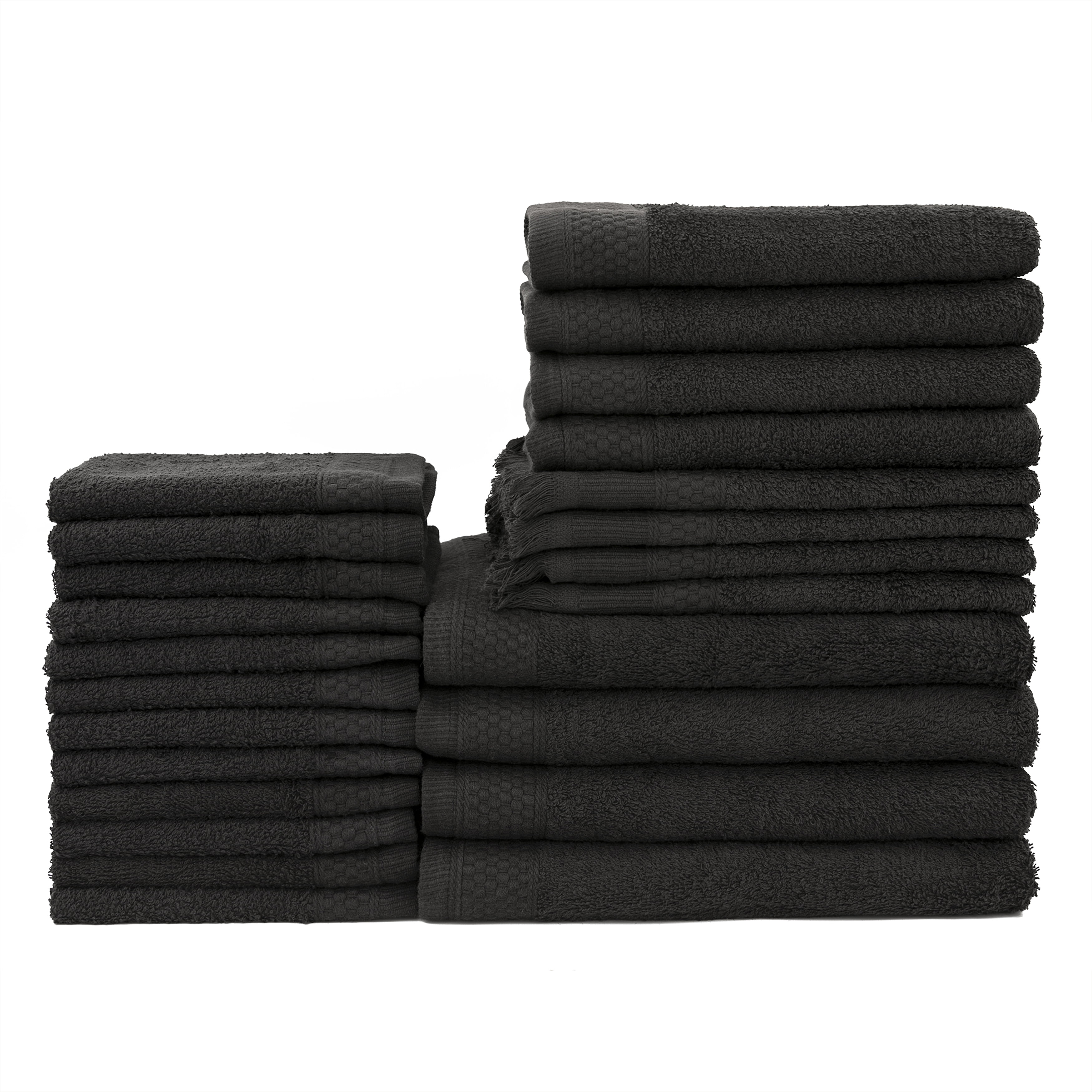 Baltic Linen 100% Cotton 24-Piece Cotton Bath Towel Set