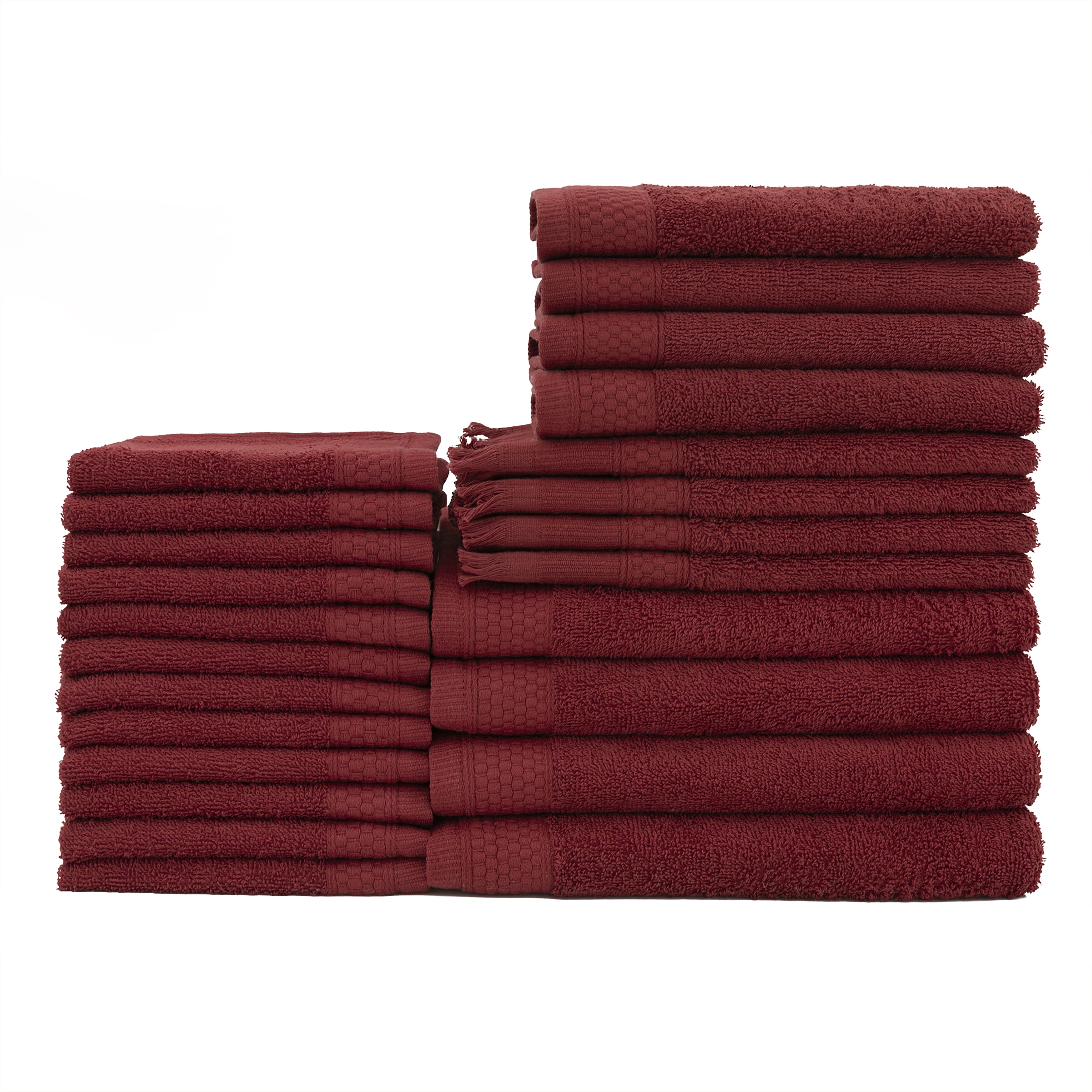 Linen Tea Towels 2 Pcs. BURGUNDY RED Towel Set. Softened Linen Kitchen Towel.  Hand Towel. Natural Dish Towel. -  Norway