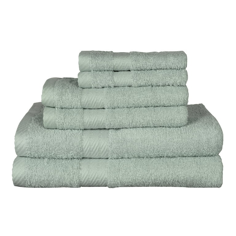 Baltic Linen Ultra 6 Piece Ring Spun Cotton Towel Set Walmart