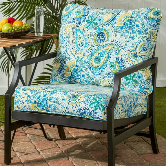 Baltic Paisley Outdoor 2-pc Deep Seat Cushion Set