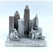 Baltimore 3D City Famous Building Model Statue Souvenir Decoration for Home Office Silver 4