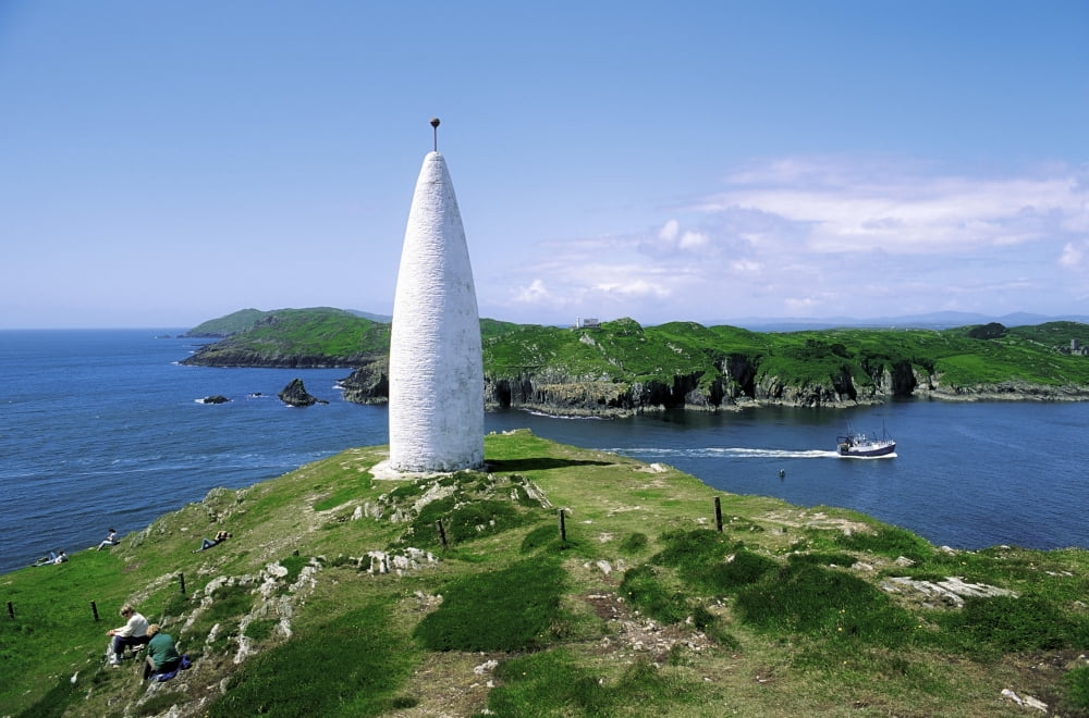 Baltimore Beacon Co Cork Ireland Lighthouse Also Known As Lots Wife Canvas Art - The Irish Image Collection Design Pics (36 x 24)