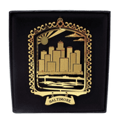 Baltimore Brass Ornament Black Leatherette Gift Box