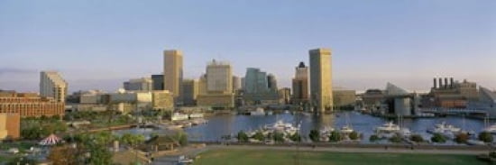 Baltimore MD Canvas Art - Panoramic Images (36 x 12)