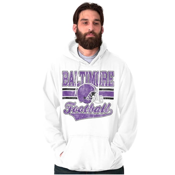Baltimore Maryland Football Helmet Men's Big & Tall Graphic Hoodie Brisco Brands 2X