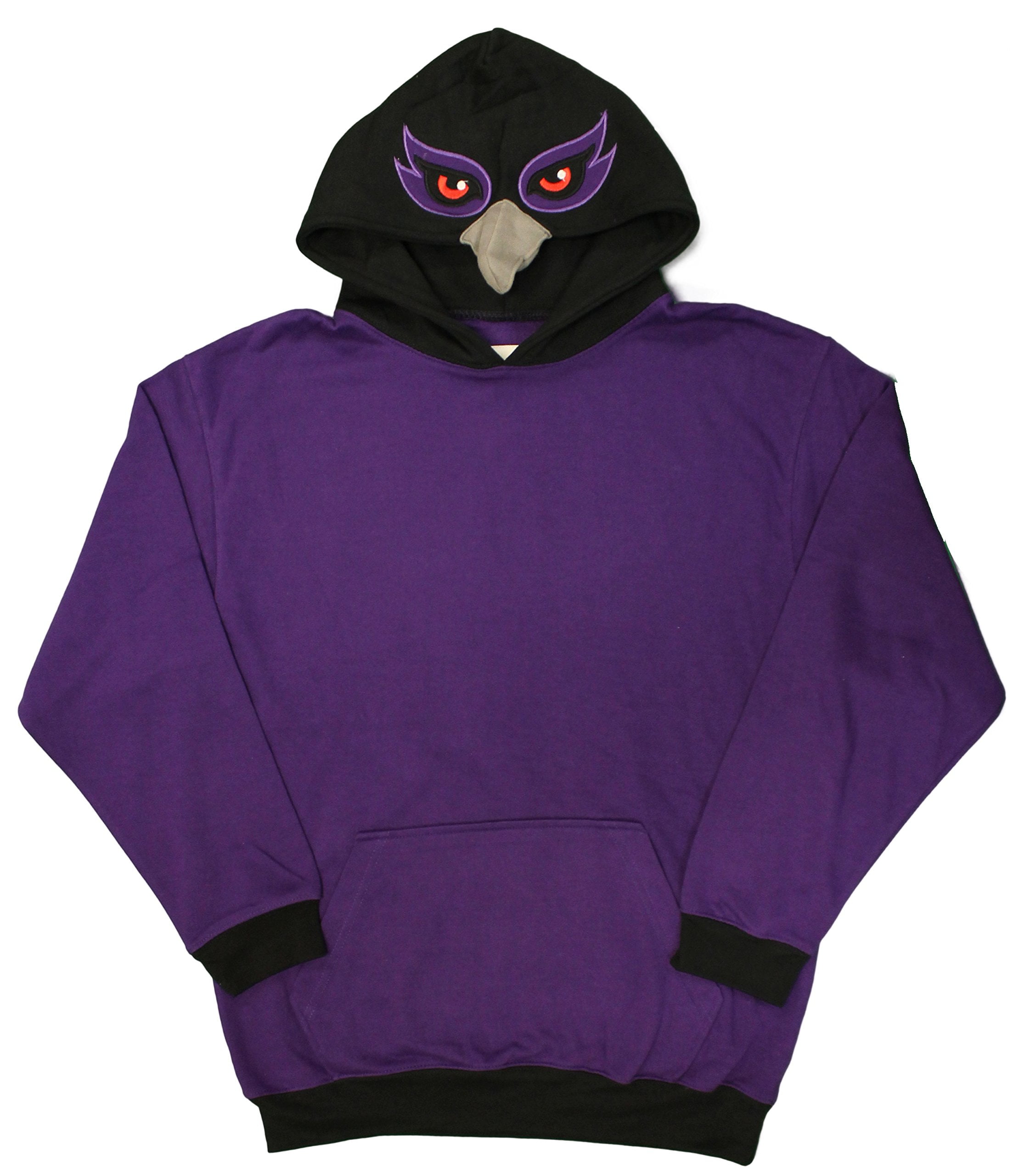Baltimore, Maryland Purple Friday Raven Face Men's Costume Hoodie