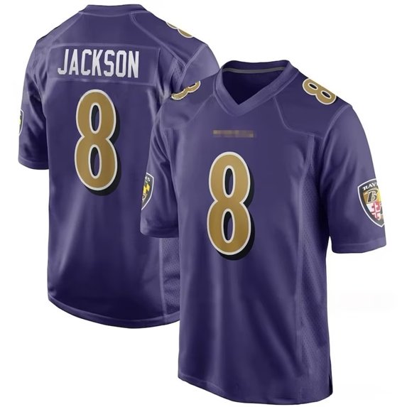 Baltimore Men's Replica Classic Jersey NO.8 Jackson Tshirt Sports Game ...