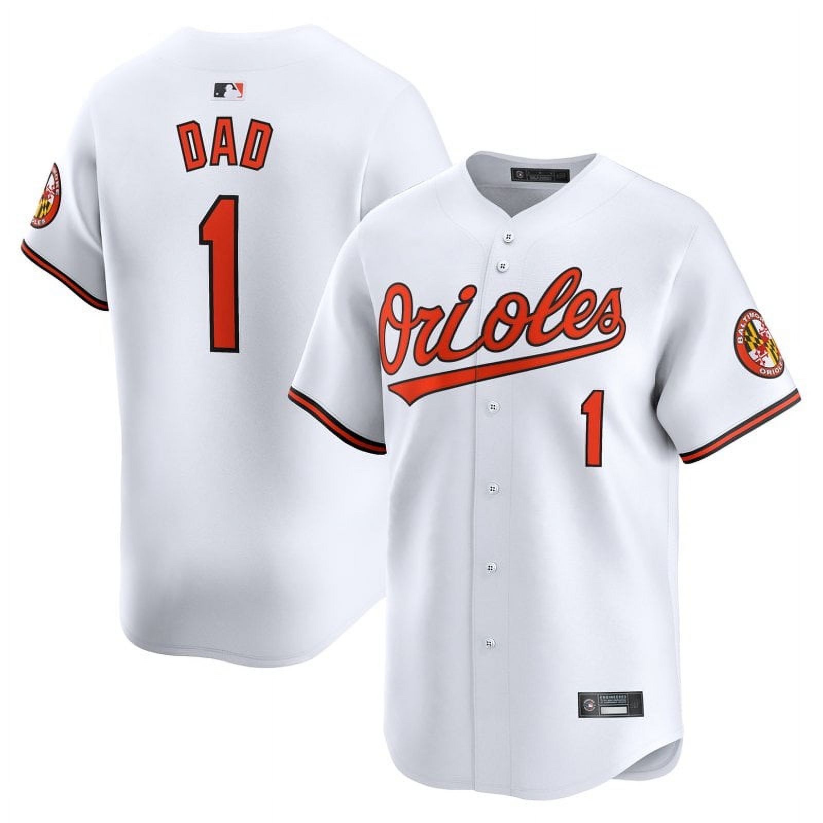 Baltimore_Orioles 1 Dad Fans Apparel Baseball Jersey Home Shirt Player