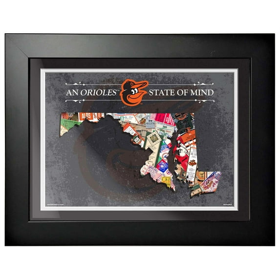 Baltimore Orioles 12'' x 16'' State of Mind Wall Art