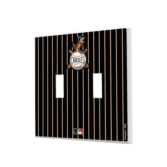 Baltimore Orioles 1954-1963 Cooperstown Pinstripe Double Toggle Light Switch Plate