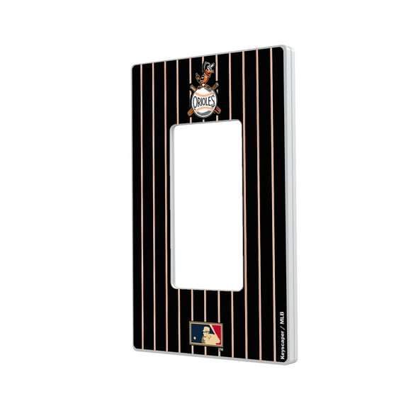 Baltimore Orioles 1954-1963 Cooperstown Pinstripe Single Rocker Light Switch Plate
