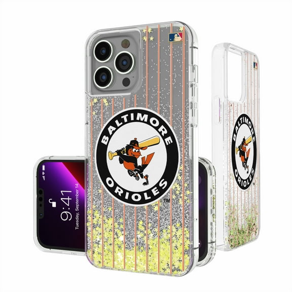 Baltimore Orioles 1966-1969 Cooperstown Pinstripe iPhone Glitter Case