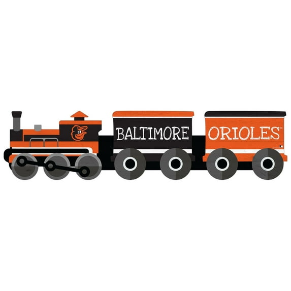 Baltimore Orioles 6'' x 24'' Train Cutout Sign