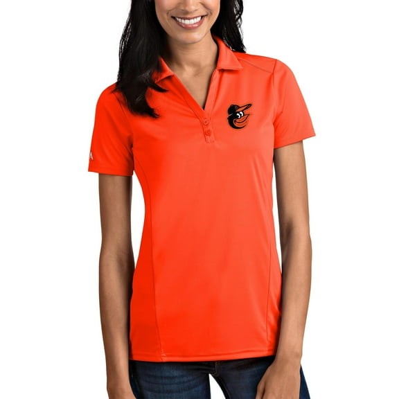 Baltimore Orioles Antigua Women's Tribute Polo - Orange