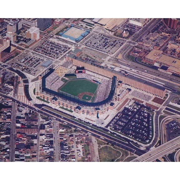Orioles Camden Yards 1992 Opening Day 8x10 aerial photo