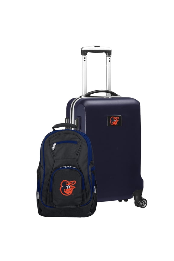 Baltimore Orioles Deluxe 2-Piece Backpack and Carry-On Set - Navy