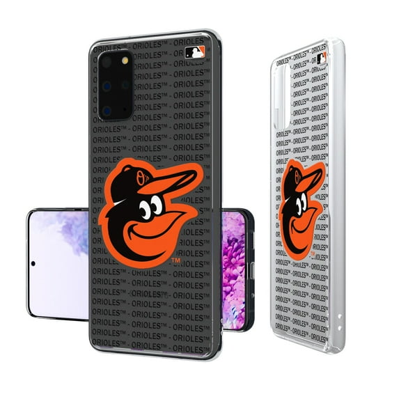 Baltimore Orioles Galaxy Text Backdrop Clear Case